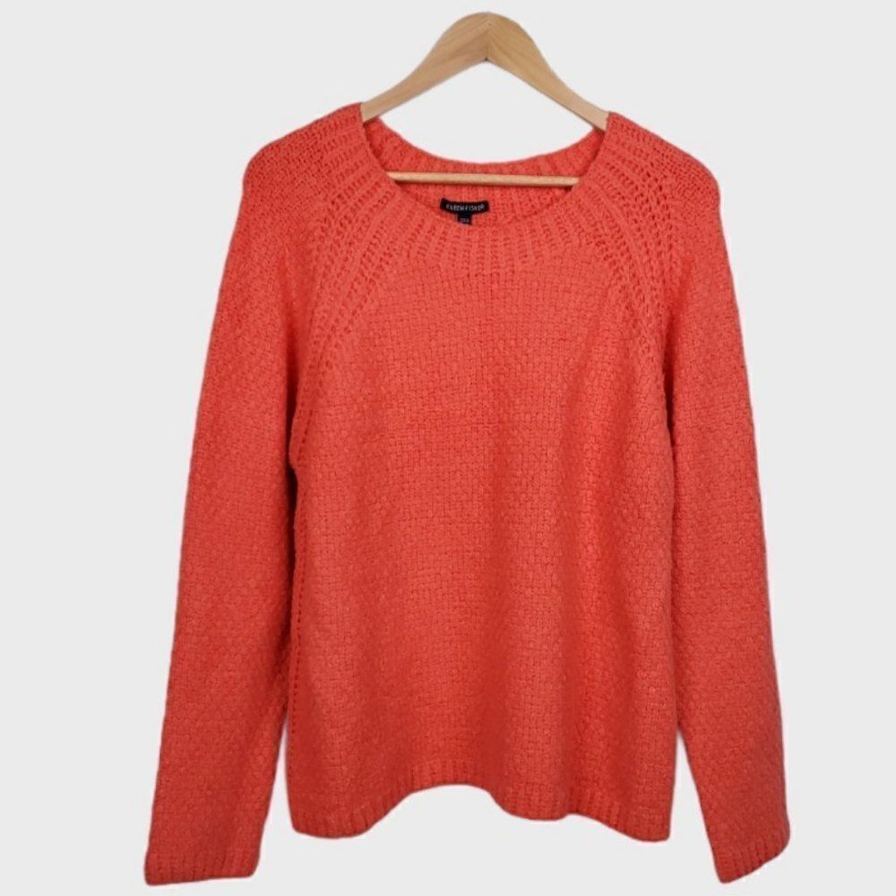 Eileen Fisher Red Lory Organic Cotton Sweater